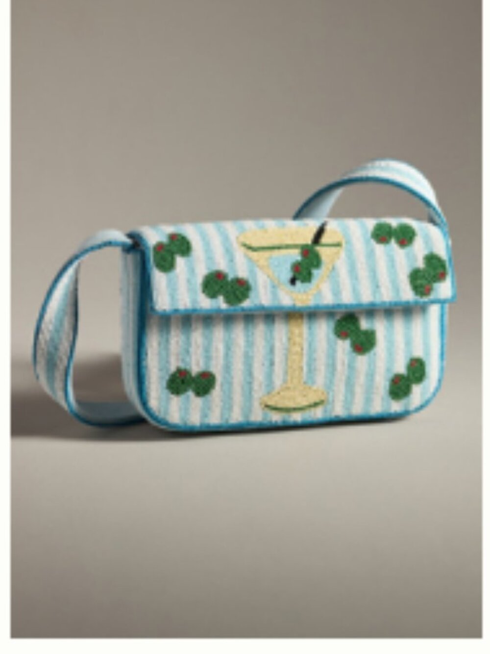 Anthropologie Fiona Beaded Bag: Food & Drink Edition Tini Time